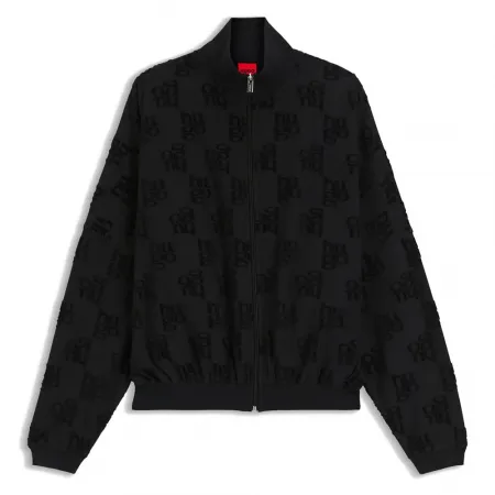 휴고 보스 Terry Monogram 10271234 풀지퍼 스웨터 142705423
