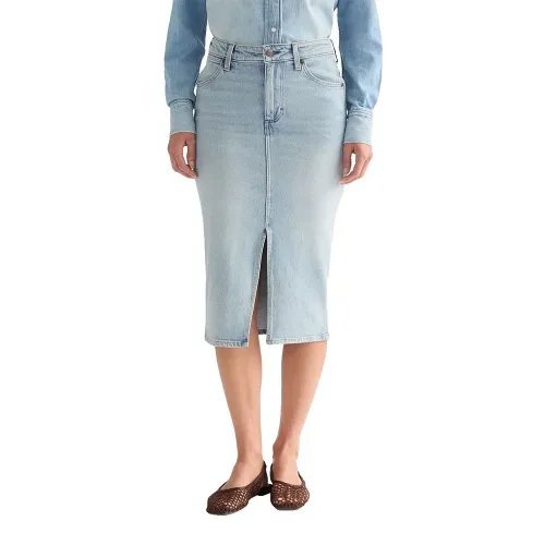 랭글러 Pencil Slim Fit 데님 스커트 142707295