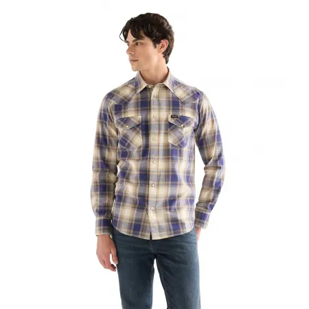 랭글러 Western Indigo 긴팔 셔츠 142707363