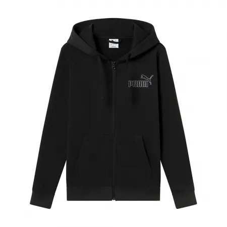 푸마 Ess Rhinestone 풀지퍼 스웨터 142739945