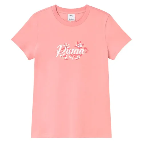 푸마 Floral 그래픽 Cat 반팔 티셔츠 142740235