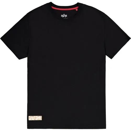 알파인더스트리 Camo Label Back Print 반팔 티셔츠 142746443