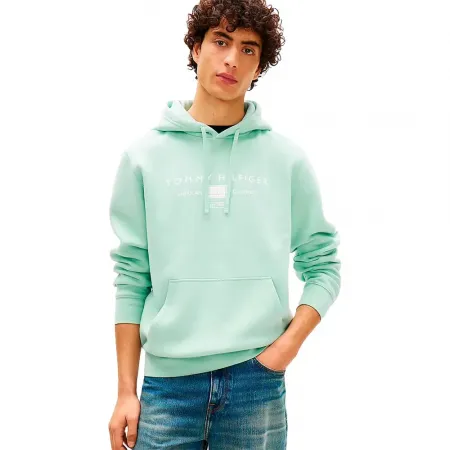 타미힐피거 브랜드 러브 Mono Stack 후드티 142758108