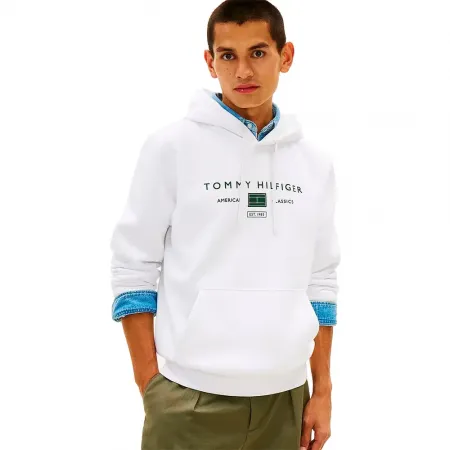 타미힐피거 브랜드 러브 Mono Stack 후드티 142758111