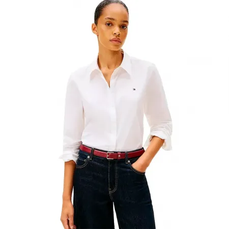 타미힐피거 Ess Poplin 레큘러 핏 긴팔 셔츠 142758151