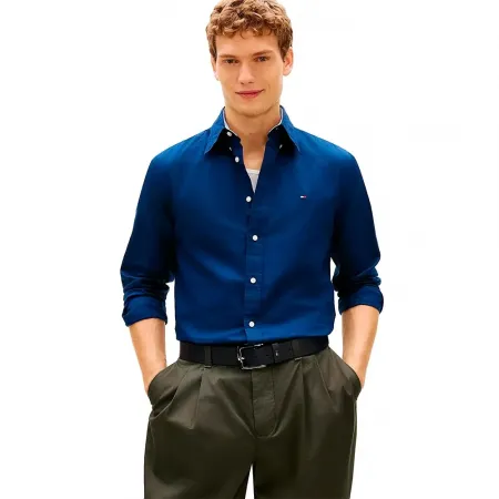 타미힐피거 린넨 Blend Solid 긴팔 티셔츠 142758210