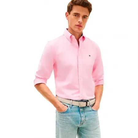 타미힐피거 린넨 Blend Solid 긴팔 티셔츠 142758211