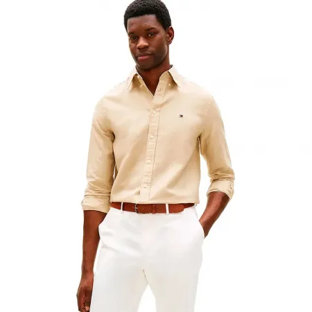 타미힐피거 린넨 Blend Solid 긴팔 티셔츠 142758212