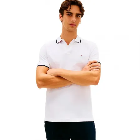 타미힐피거 Pique Undercollar Regular Fit 반팔 폴로 셔츠 142758223