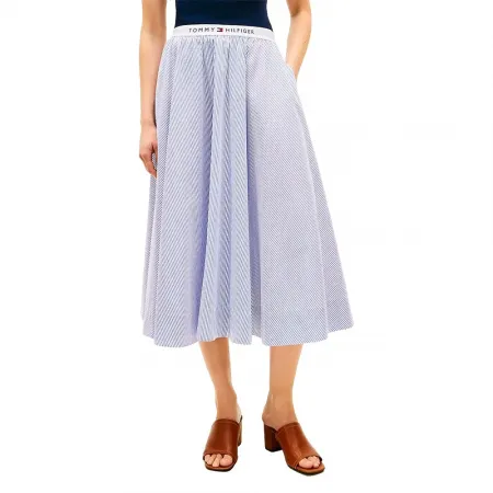타미힐피거 Poplin 브랜드ed 미디 스커트 142758232