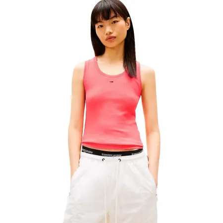 타미힐피거 에센셜 나시 티셔츠 142758561