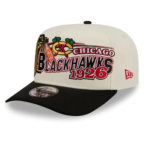 뉴에라 9Fifty A-Frame 클래식 NHL Chicago Black Hawks 모자 142761252