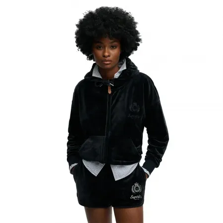 슈퍼드라이 Country Club Velour 풀지퍼 스웨터 142784738