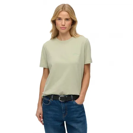 슈퍼드라이 에센셜 Logo 엠브로이더드 반팔 티셔츠 142784786