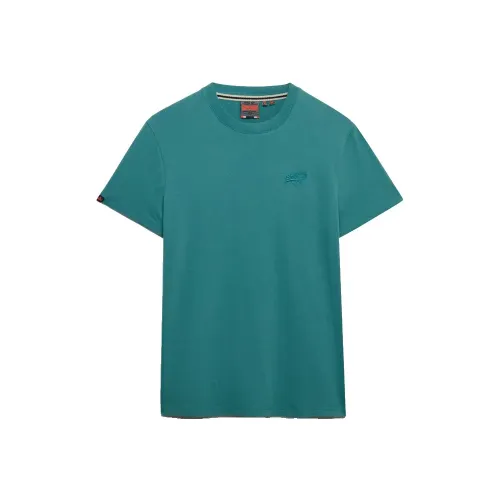 슈퍼드라이 에센셜 Logo 엠브로이더드 반팔 티셔츠 142784799