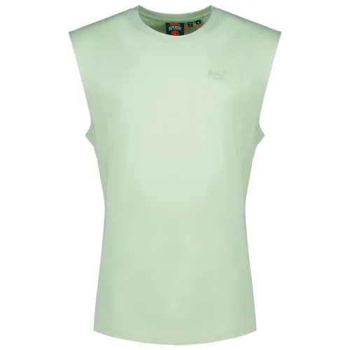 슈퍼드라이 에센셜 로고 Unbrushed 나시 티셔츠 142784844