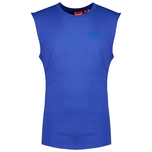 슈퍼드라이 에센셜 로고 Unbrushed 나시 티셔츠 142784847