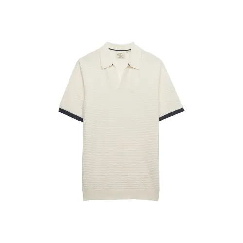 슈퍼드라이 Johnny Collar Knitted 반팔 폴로 셔츠 142784917