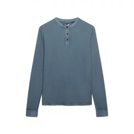 슈퍼드라이 Lite Textured Grandad 긴팔 티셔츠 142784926