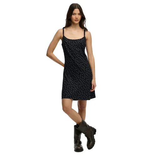 슈퍼드라이 Printed Cami Mini 짧은 원피스 142785090