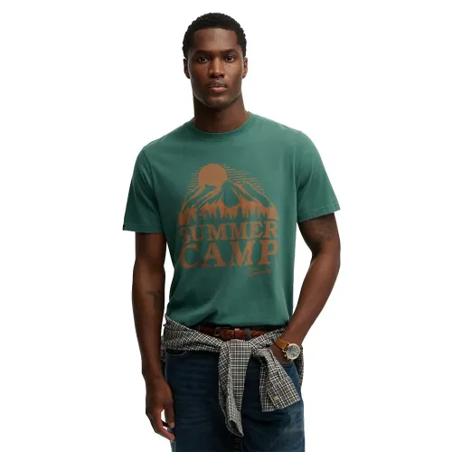 슈퍼드라이 레트로 Outdoor Relaxed 핏 반팔 티셔츠 142785099