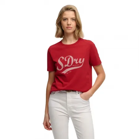 슈퍼드라이 Varsity Script 반팔 티셔츠 142785212