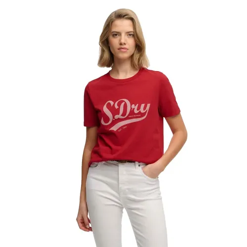 슈퍼드라이 Varsity Script 반팔 티셔츠 142785212