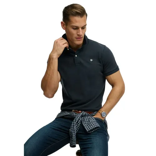 슈퍼드라이 빈티지 Destroy 반팔 폴로 셔츠 142785245