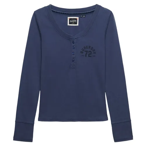 슈퍼드라이 Athletic Button Down 긴팔 티셔츠 142797559