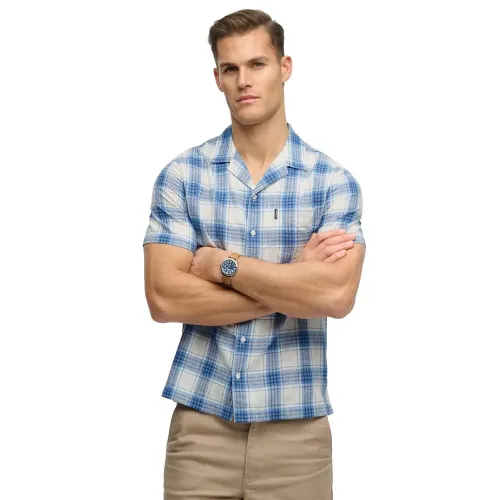 슈퍼드라이 Cabana Check 반팔 셔츠 142797606