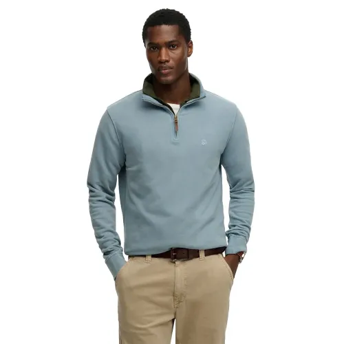 슈퍼드라이 클래식 에센셜 하프 지퍼 스웨터 142797609