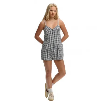 슈퍼드라이 Gingham Cami Playsuit 민소매 점프수트 142797701
