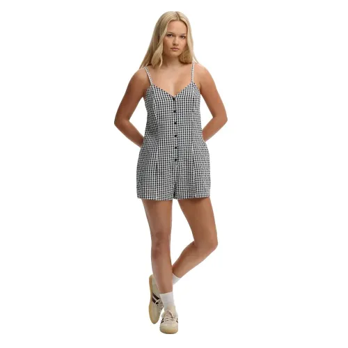슈퍼드라이 Gingham Cami Playsuit 롬퍼 142797701