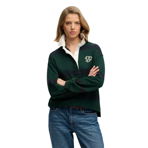 슈퍼드라이 헤리티지 Stripe Rugby 긴 소매 폴로 142797714