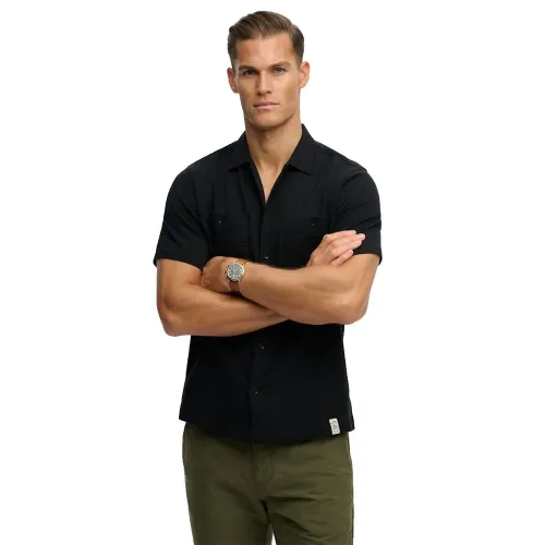 슈퍼드라이 Merchant Textured 반팔 셔츠 142797755