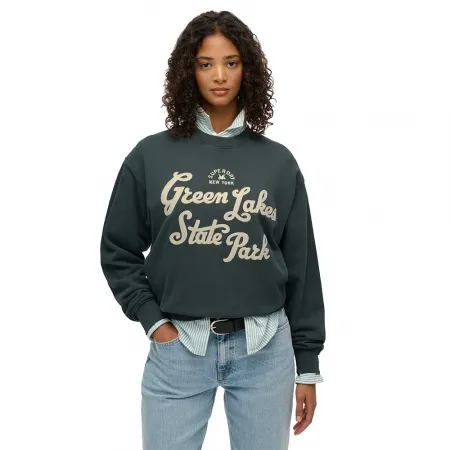 슈퍼드라이 Lo-Fi Outdoor Loose Crew 스웨터 142824846