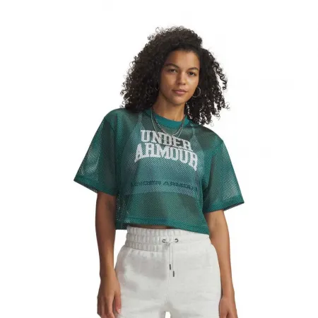 언더아머 Football Mesh Crop 반팔 티셔츠 142830570
