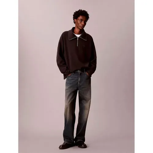 캘빈클라인 Brushed 하프 지퍼 스웨터 142869702