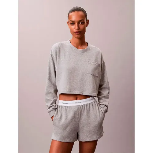 캘빈클라인 LV00QS7516 긴팔 파자마 티셔츠 142870157