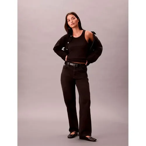 캘빈클라인 LV047B909G Straight Fit 하이웨이스트 청바지 142871352