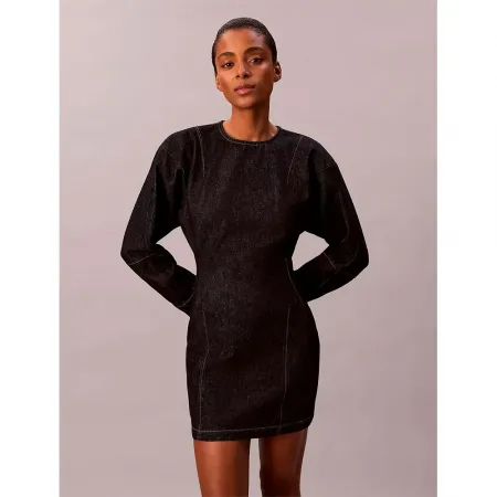 캘빈클라인 LV047D703G 긴팔 짧은 원피스 142871536