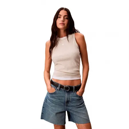 캘빈클라인 Monogram Patch Waffle Racer 나시 티셔츠 142872089