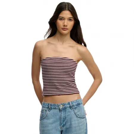 슈퍼드라이 Athletics 에센셜 Stripe Jersey 나시 상의 142901332