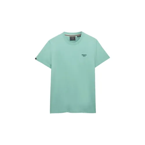 슈퍼드라이 에센셜 Serif Logo 엠브로이더드 반팔 티셔츠 142901341