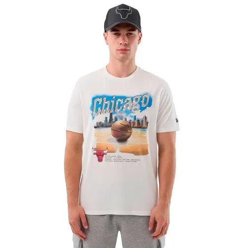 뉴에라 NBA Beach 그래픽 시카고 불스 반팔 티셔츠 142930478