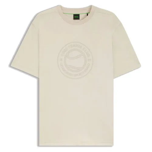 보스 로고 반팔 티셔츠 142934273