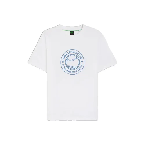 보스 로고 반팔 티셔츠 142934274