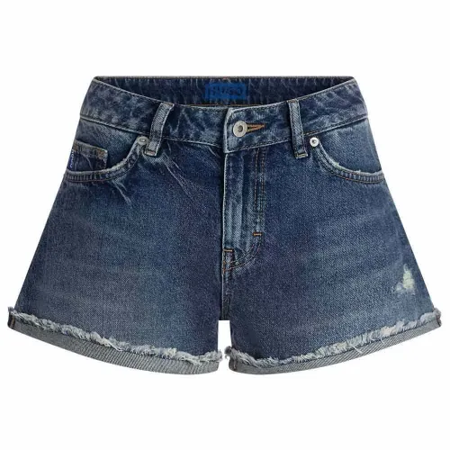 휴고 보스 Galimon 10278459 BLUE 데님 반바지 142934879