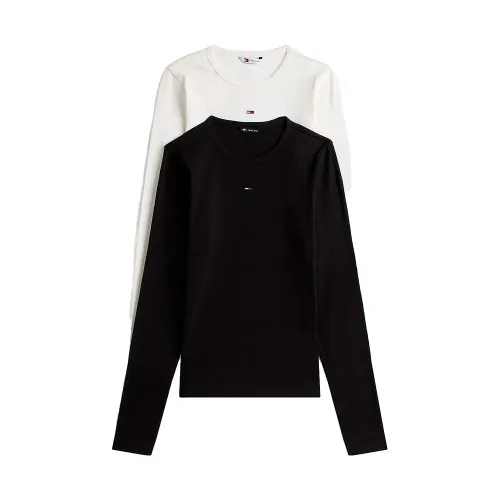 타미힐피거 에센셜 Slim 핏 긴팔 티셔츠 2 팩 142951307