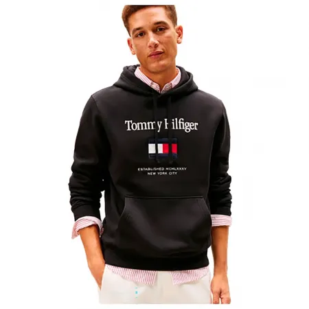 타미힐피거 로고 Embroidery Flex 후드티 142955287